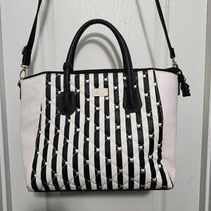 Luv Betsey by Betsey Johnson Vegan Faux Leather Quilted Hearts Y2K EUC Tote
